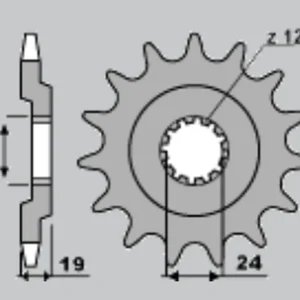 Nejlepší Cena CHT řetězové kolo přední 529 15 KAWASAKI ZX 10 88-90 (526-15) (řetěz532)