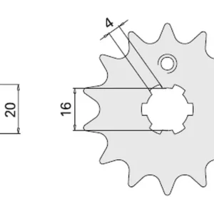 CHT řetězové kolo přední 550 15 DT 80 LC2 (550-15) Nová Kolekce