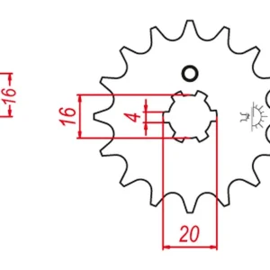 Garance Vrácení Peněz GROSSKOPF řetězové kolo přední 560 14 KAWASAKI KX 60 83-01, KX 65 00-20, KX 80, KX 85 01-20, KX 100 89-21 SUZUKI RM 60/100 03-05, TT-R 50 06-21 (JTF546.14) (+1)