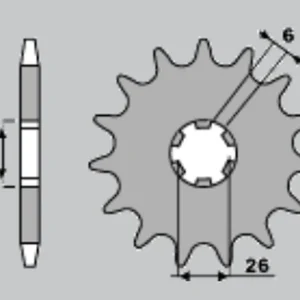 CHT řetězové kolo přední 568 17 YAMAHA XS 650 75-83, XS 500 (568-17) (JTF568.17) Kup Teď