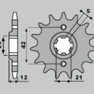 CHT řetězové kolo přední 571 16 YAMAHA XJ 600 84-91 (571-16) (JTF571.16) Must-Have