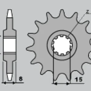 JR řetězové kolo přední 599 13 APRILIA 50 AF-1 92-92, 50 PEGASO 92-93, 50 RED ROSE 92-05, MALAGUTI 50 FIFTY EVOLUTION 91-98, RIEJU 50 DRAC 96-97 Značkový
