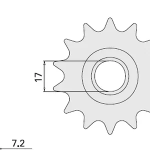 CHT řetězové kolo přední 600 13 APRILIA 50 (4020-13) Luxusní