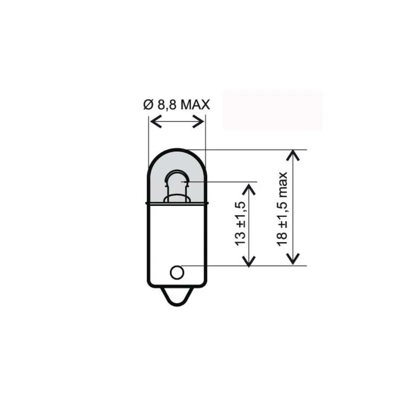 Objednat Nyní Žárovka RMS 246510415 12V 4W, BA9S bílá