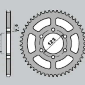 Garance Vrácení Peněz CHT rozeta 707 50 CAGIVA 50 W4 (A4140696500)