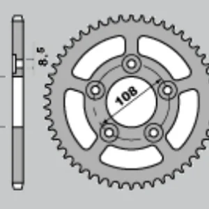 CHT rozeta 714 41 APRILIA RS 125 93-05 (701-41) (JTR701.41) Nízká Cena