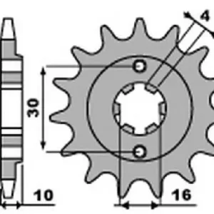 Celosvětová Doprava CHT řetězové kolo přední 720 13 CAGIVA 125 MITO/FRECCIA