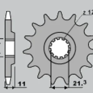 CHT řetězové kolo přední 7287 16 HUSQVARNA 250/300/310/350/360/400/410/450/510/511/530/570/610/630 (A4250824160) Víkendová Akce