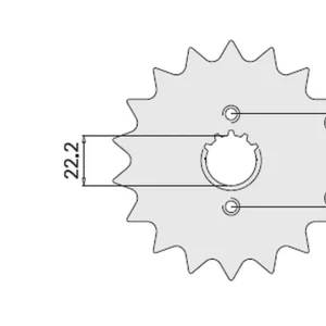 Omezená Nabídka CHT řetězové kolo přední 728 14 CAGIVA ELEFANT 750 87-89 (726-14)