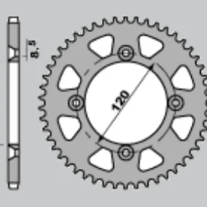 Cenově Výhodný JR rozeta hliníková (anodizovaný) 798 53 SUZUKI RM 80 83-01, RM 85 02-20, YAMAHA YZ 80 93-01, YZ 85 02-24 barva zlatá