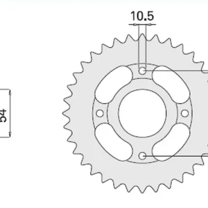 CHT rozeta 835 46 YAMAHA TZR (A4140835460) RD 125, SR 125 Objednat Nyní
