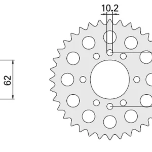 CHT rozeta 843 49 YAMAHA DT 80 LC (843-49) Super Cena