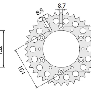 CHT rozeta YAMAHA (853-40) YAMAHA TT600 R 98-03, TT600S 93-95 Cenová Bomba