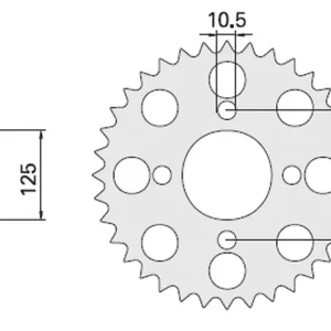 Cenově Výhodný CHT rozeta 857 44 YAMAHA (857-44) (JTR857.44) YAMAHA XT 600 85-94, XT 600Z TENERE 87-89