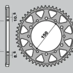 CHT rozeta 860 42 (859-42) (JTR859.42) YAMAHA FZS 600 FAZER 96-03 Must-Have