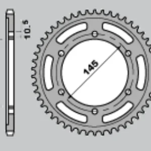 JR rozeta 865 43 YAMAHA FZ 750 87-91 (JTR865.43) (řetěz 530) Nejlepší Volba