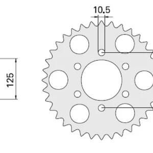 CHT rozeta 866 47 YAMAHA MT 03 (855-47C) Akční Nabídka