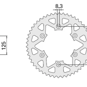 Luxusní CHT rozeta 899 38 (897-38) KTM SX/EXC SXF/EXCF ALL model 88-21