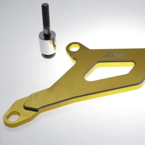 Super Cena ACCEL kryt ozubeného kola přední SUZUKI DRZ 400 00-14 barva zlatá