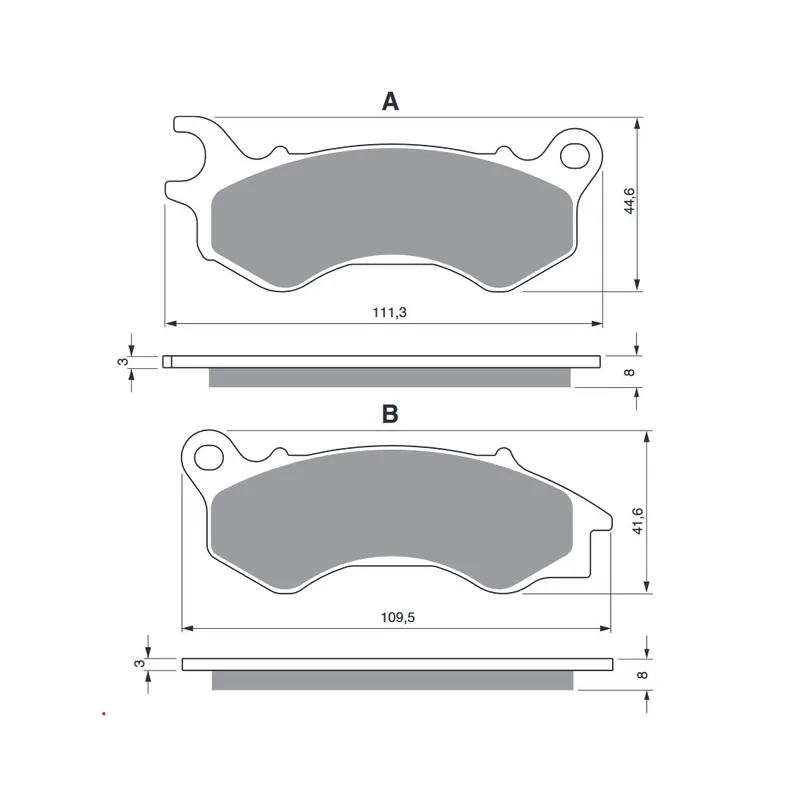 Brzdové destičky GOLDFREN 299 S33 OFF-ROAD Super Cena