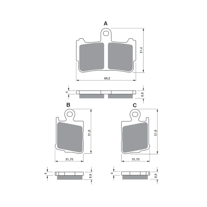 Brzdové destičky GOLDFREN 298 S33 OFF-ROAD Vrácení Zdarma