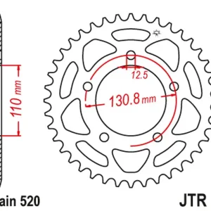 Hromadná Objednávka JT rozeta 4586 44 BMW S 1000 RR 09-20 (458644JT) (řetěz520) konverze