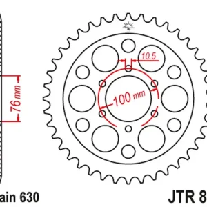 Jen Po Omezenou Doba JT rozeta 818 41 SUZUKI GS 750 77-83, GSX 750 79-82 (81841JT) (řetěz 630)