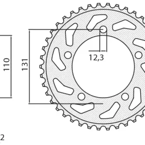 SUNSTAR rozeta 4585 45 BMW S 1000 RR 12-15 (JTR7.45) (řetěz 525) (458545JT) Jen Po Omezenou Doba