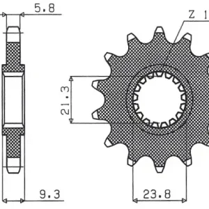 SUNSTAR řetězové kolo přední 342 12 HONDA CR 250 88-07, CRF 450R/X 02-25, CRF 250R 22-25 (JTF284.12) (řetěz 520) (34212JT) Jen Po Omezenou Doba