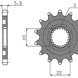 Záruka V Ceně SUNSTAR řetězové kolo přední 2103 12 YAMAHA YZF 250 01-25, WRF 250 01-25 (JTF1590.12) (řetěz 520) (210312JT)