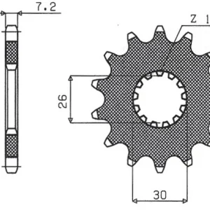Garance Vrácení Peněz SUNSTAR řetězové kolo přední 2130 18 TRIUMPH 800/865 BONEVILLE 03-12 (JTF1183.18) (řetěz 525) (213018JT)