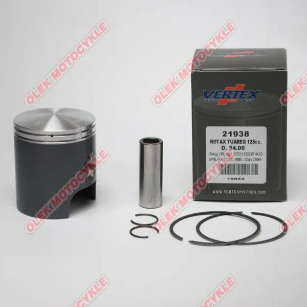 Autentický Píst Vertex APRILIA TUAREG 125, litinový válec (53,95mm=nominální)