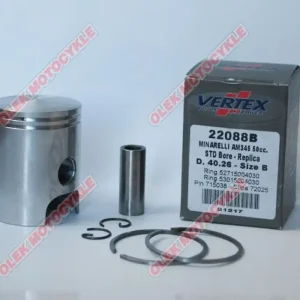 Píst Vertex MINARELLI AM6, APRILIA, YAMAHA (40,31mm) REPLICA NICASIL (28,00/2,00/12,00) (kroužky 53015004030 X 1, 52715004030 X 1) Cenově Výhodný