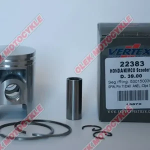 Píst Vertex HONDA KYMCO DIO, BALI, SFX, X8R 39,25 mm (+0,25 mm) Luxusní