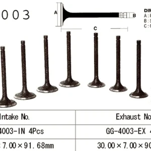 VESRAH výfukový ventil KAWASAKI KZ 1000/Z1R 77-81 (12005-009,12005-1009) (1 kus) vyrobeno v Japonsku Prémiový