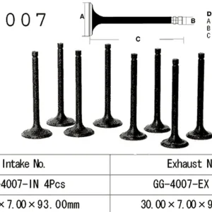 Trendový VESRAH výfukový ventil KAWASAKI KZ 650 81-83 KZ 750 80-82 (12005-1006) (1 kus) vyrobeno v Japonsku