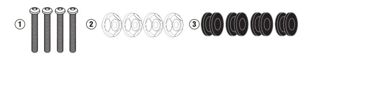 Super Cena KAPPA upevnění štítu 2153DTK YAMAHA N-MAX 125/155 21-24