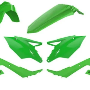 POLISPORT kompletní sada plastů KAWASAKI KXF 250 21-24; KXF 450 19-23 v sadě tabulka přední (8665900006) i kryty tlumičů (8351800008) barva zelená (LIME GREEN) Nejlepší Cena
