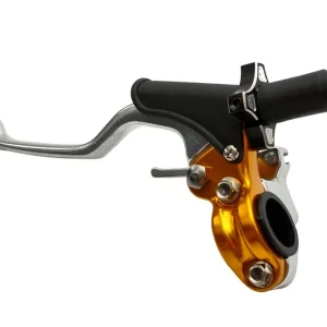 ACCEL úchyt spojkové páčky kompletní + dekompresor univerzální barva zlatá (CL-08G) - Nejlepší Volba