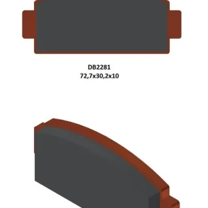 Přímo Od Výrobce DELTA BRAKING brzdové destičky KH651 CF MOTO C-FORCE 400/450/500/600 17-21, Z-FORCE 950/1000 18-21, U-FORCE 1000 19-21 CF 500/600/800 13-15 zadní L/P