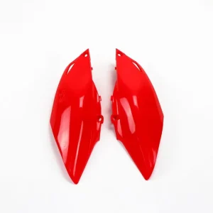 Originální UFO boční tabulky na startovací číslo HONDA CRF 250R 14-17, CRF 450R 13-16, barva červená
