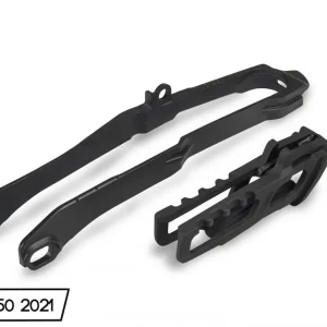 Hromadná Objednávka UFO komplet kluzák + vodítko řetězu HONDA CRF 250 R 20-25, CRF 250 RX 21-25, CRF 450 R / RX 19-25 barva černá