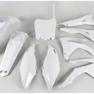 Super Cena UFO kompletní sada plastů HONDA CRF 250R 14-17, CRF 450R 13-16 s kryty vzduchových filtrů barva bílá