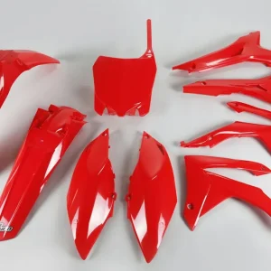 UFO kompletní sada plastů HONDA CRF 250R 14-17, CRF 450R 13-16 s kryty vzduchových filtrů barva červená Limitovaná Edice