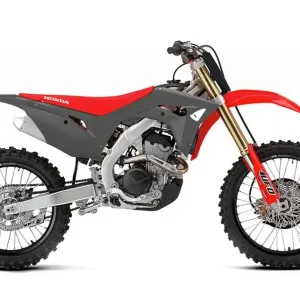 Prémiový UFO kompletní sada plastů HONDA CRF 250R 18-21, CRF 450R 17-20 barva šedá / červená ( včetně krytů teleskopů a samolepek )
