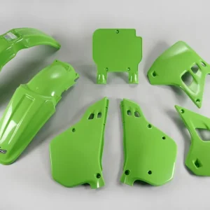 UFO kompletní sada plastů KAWASAKI KX 250 90-91, barva (zelená) Rychlé Dodání