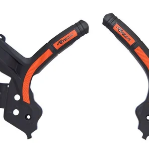 Záruka V Ceně RACETECH (RTECH) kompletní kryty rámu BI-mateRIAL SUPER GRIP KTM SX 125/150/250 19-21, SXF 250/350/450 19-21, SXF 450 18-21, EXC/EXCF 150/250/350/450 20-21 barva černá oranžová