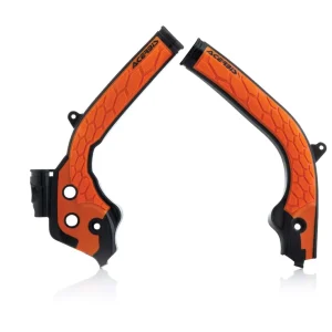Aktuální ACERBIS kryty rámu X-GRIP KTM EXC / EXC-F 17-19, SX /SX-F 16-18, HUSQVARNA FC / TC 16-18, FE / TE 17-19 barva černá / oranžová