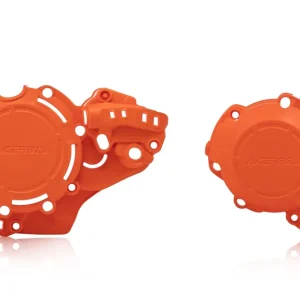 ACERBIS kryty motoru (kryt víka/ krytu spojky i alternátoru) X-POWER KTM SX 250 19-22, EXC 250 / 300 20-23, HUSQVARNA TE 250 / 300 20-23, TC 250 19-22 barva oranžová Exkluzivní