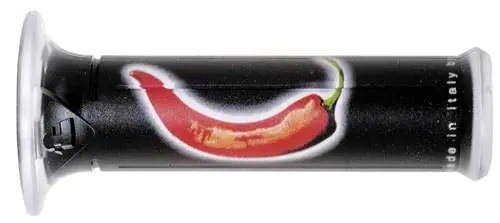 Speciální Cena HARRIS řazení (gripy) 01684/F-PE pepř (120 mm/22 mm) s otvorem barvaR černá/červená